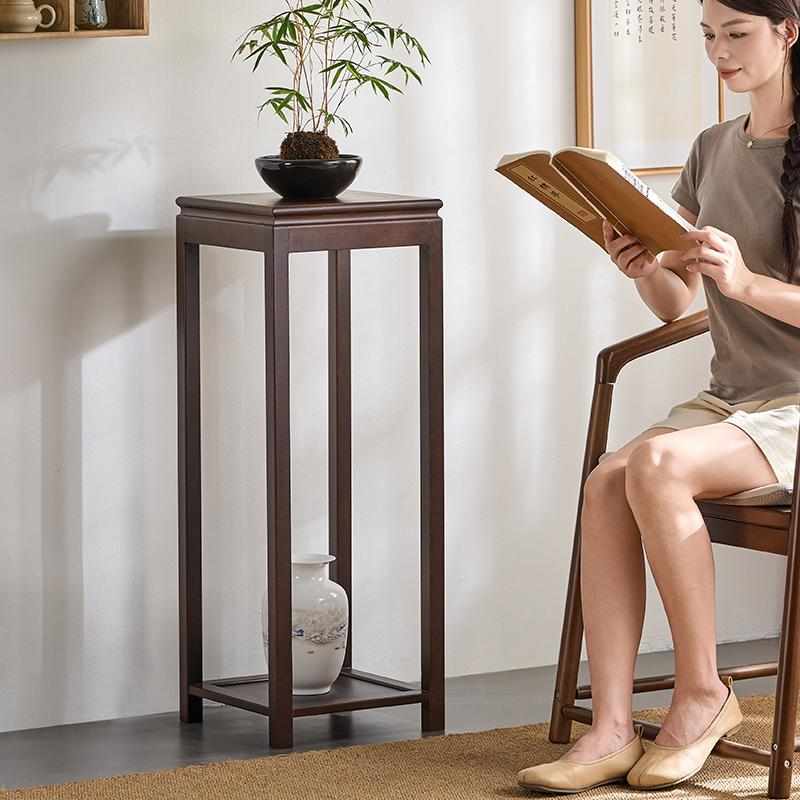 南美花梨实木花台榫卯整装花架中式家用花盆架室内盆景架客厅花几