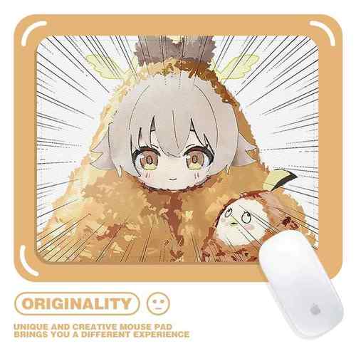 日富美搞怪趣味炸鸡蔚蓝档案滑鼠垫二次元个性办公游戏锁边可定制