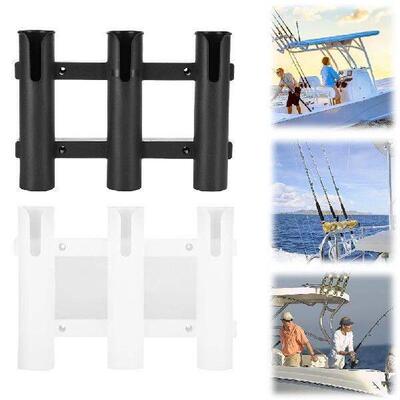 3 Tubes Link Fishing Rod Holder Bracket Fishing Pole Holder