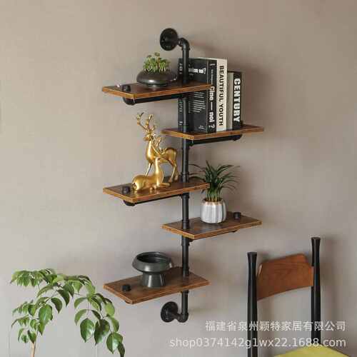 多层工业风管置道架物金属置墙上架客厅置搁板物物展示多层架