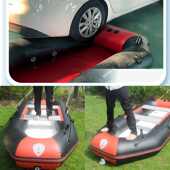 AUz自动充气船橡皮艇加厚耐磨钓鱼专用船路亚冲锋舟皮划艇硬底气