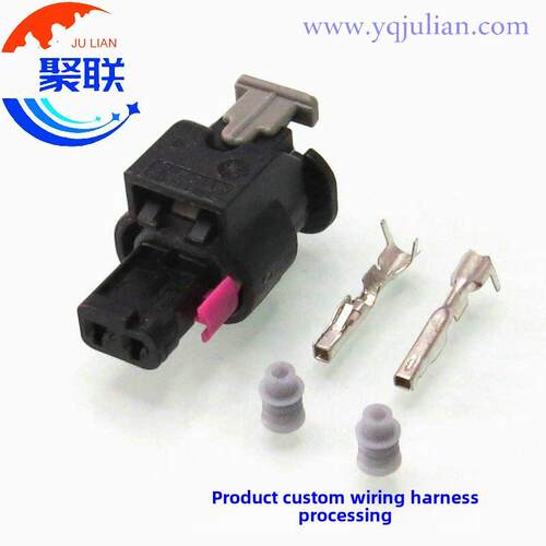 4f0973702适用于大众奥迪2孔传感器线束2P插头4f0973702国产