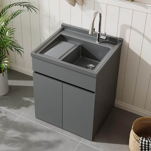 蜂窝铝洗衣柜伴侣浴室柜一体阳台洗衣机柜带搓板台盆柜组合落地柜