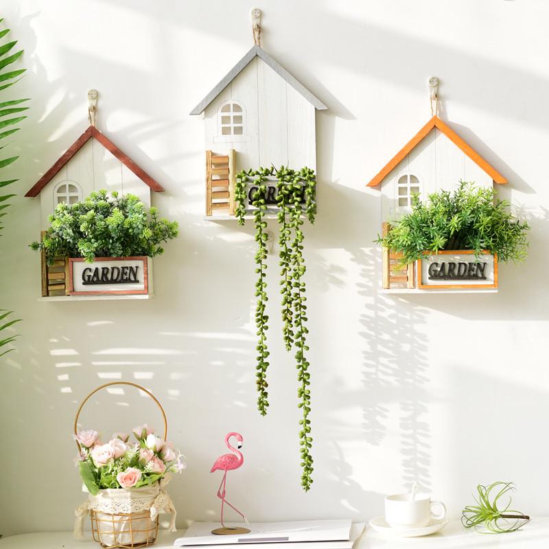 北欧室内房间墙面装饰挂花餐厅店铺墙壁创意挂件客厅墙上壁挂链衡