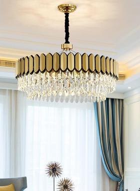 后现代奢吊灯不简约客餐厅厅样板房大气黑金色73333轻圆环形锈钢
