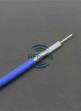 RG402射频连接线材 FEP耐温蓝色电缆 25欧姆半柔电缆