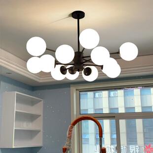 客厅吊灯现代简约北欧分子魔豆灯具北欧卧室饭厅灯具客厅主灯002J