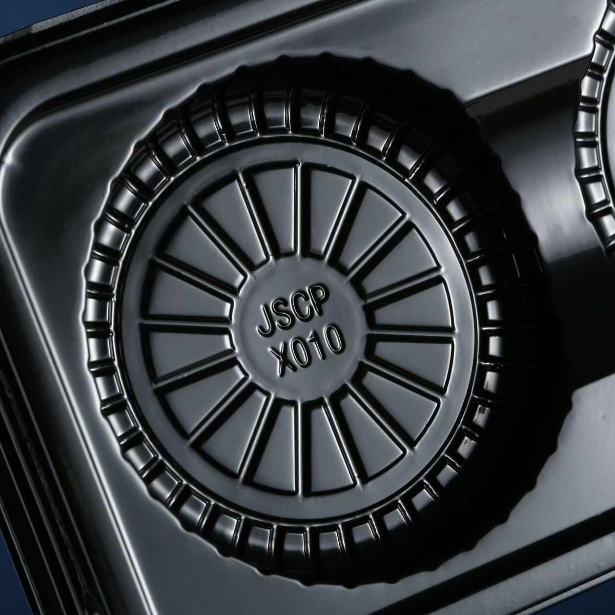 X010两粒装透明雪媚娘大福蛋黄酥包装盒糯米糍肉松小贝黑底打包盒