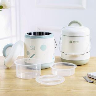 保温提锅大容量保温桶玻璃瓶胆饭盒不锈钢提学生保冷保温送饭装尚
