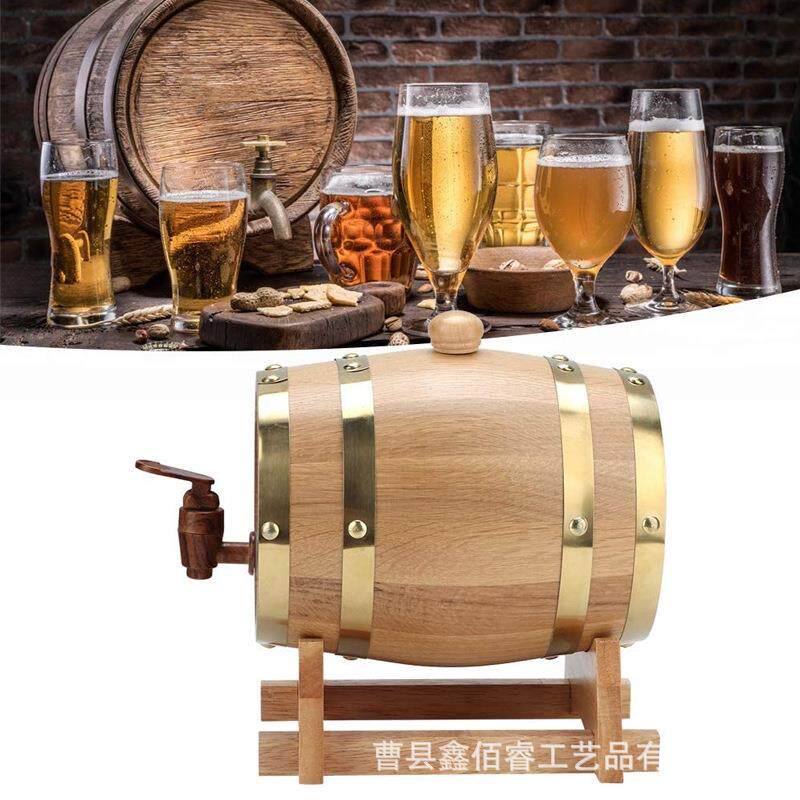 1.5L红橡木桶橡木红酒桶自酿酒木酒桶实木桶威士忌红酒桶
