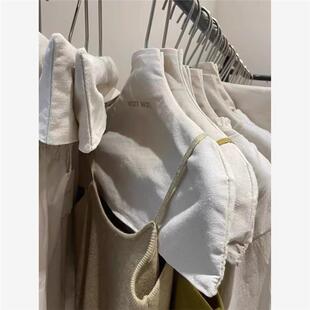 服装店衣架布套专用防滑无痕防掉肩米色棉麻布罩子布套