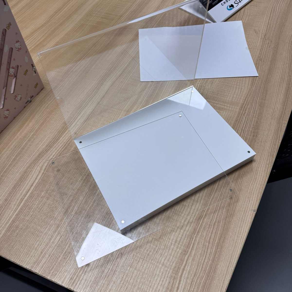 广告展示台高透明A4尺寸商品展示架亚克力L型商场电子数码展示台