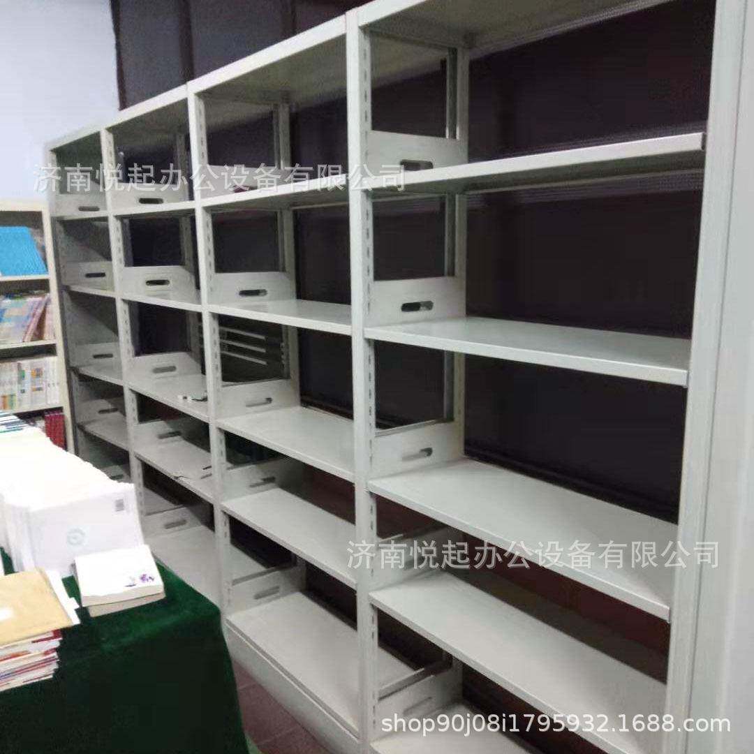 厂家供应图书馆书架厂库货架学校图书馆阅览室单面双面六层书架