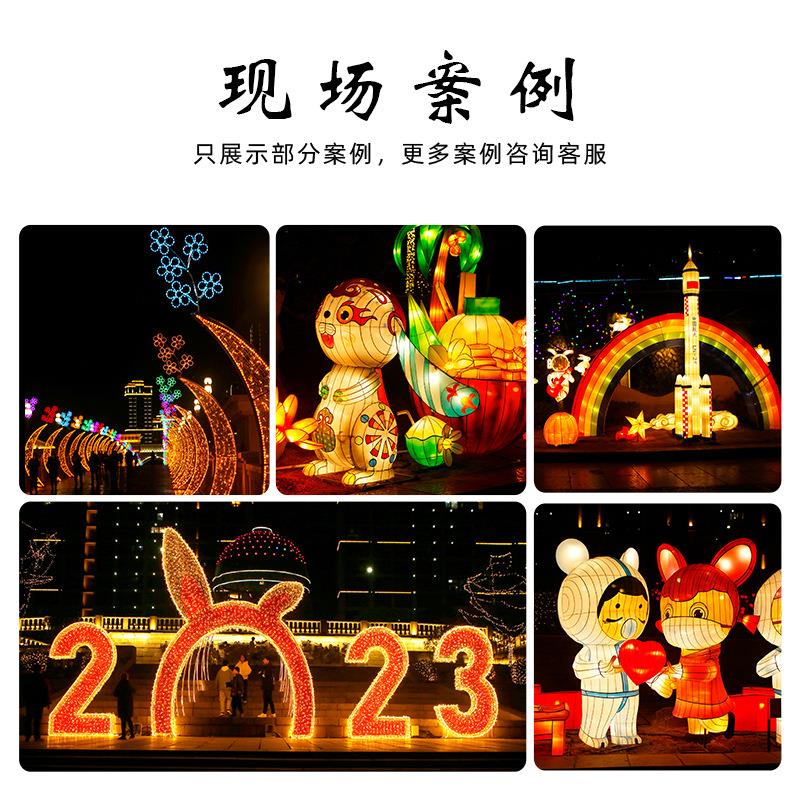 国鲤鱼灯笼挂SXH件景区室内餐厅新中花式灯商场通潮道饰道具景装