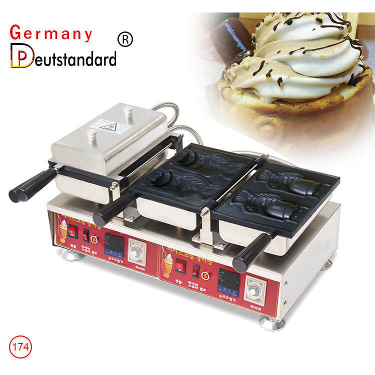 数字显示韩国大胃鲷鱼烧机大口鲷鱼烧机冰淇淋开口鲷鱼烧