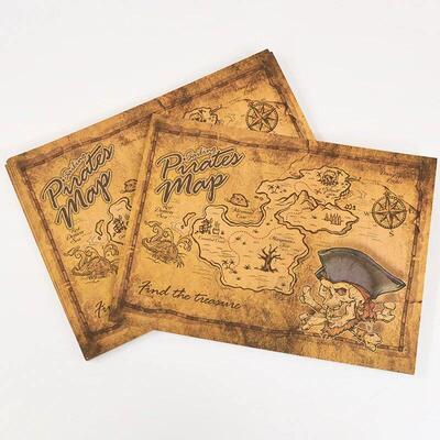 Pirate Adventure Treasure Map Kids Pirate Theme Birthday Par