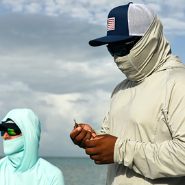 男士户外防晒衣连帽钓鱼服防紫外线，速干透气海钓，出海棉感运动帽衫