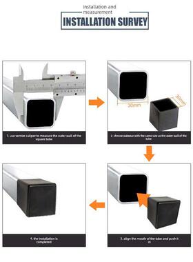 内径32mmPVC圆管软外套橡胶外塞管外套软皮塞脚垫保护胶套防滑垫