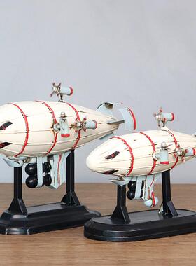 二战苏联红警基洛夫飞艇模型8090年代怀旧创意酒吧橱窗装饰品摆件