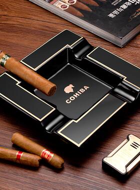 CIGARLOONG茄龙雪茄烟灰缸陶瓷创意大口径雪茄烟槽办公室专用烟缸