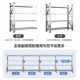 201不锈钢仓储货架仓库厨房冷库地下室重型储物架商用多层置物架