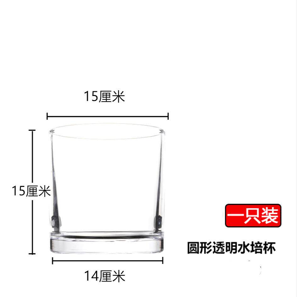 郁金香水培花盆器皿种球花瓶专用盆玻璃风信子圆形长方形鹅卵石子