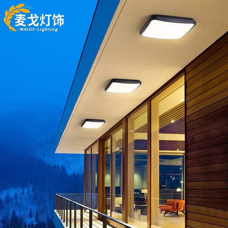 三防吸顶灯户外防水防虫简约室外阳台走廊屋檐庭院大门入户吸顶灯
