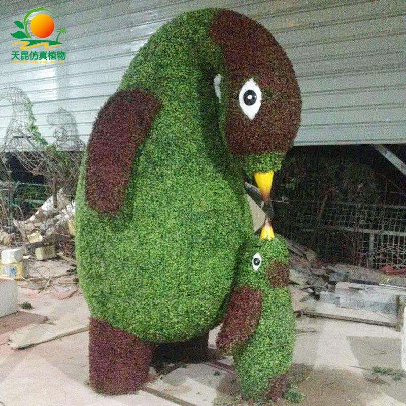 天昆仿真动物熊绿雕公园植物造景米兰草皮装饰摆件绿雕造型户外