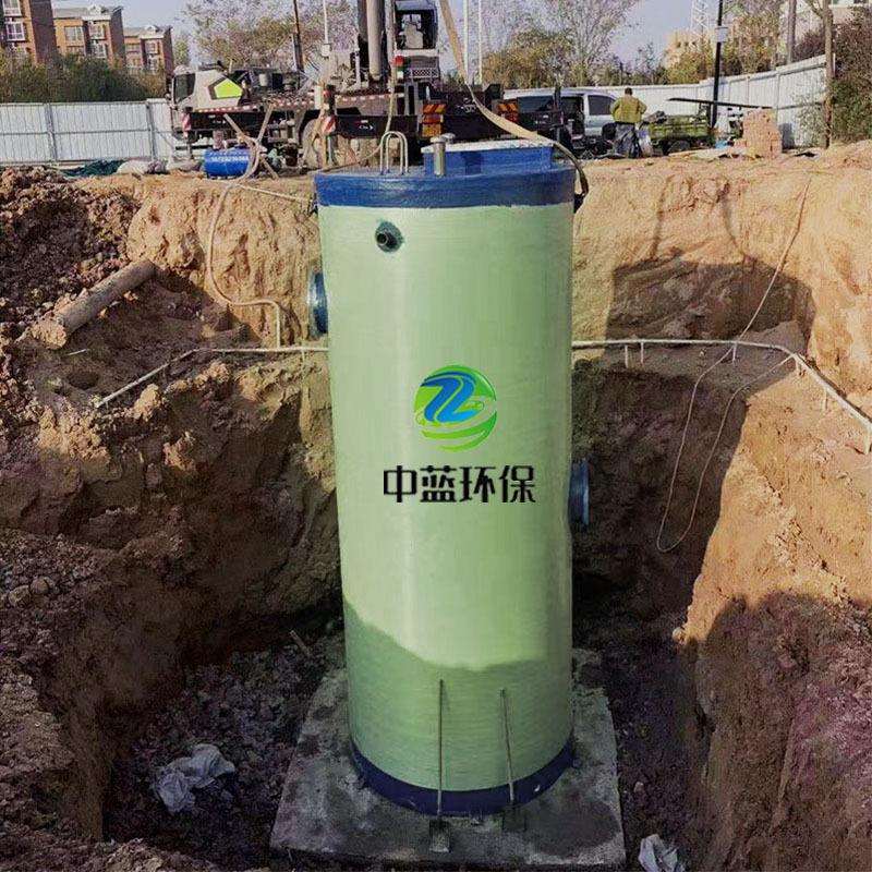 市政管网一体化泵站 一体化玻璃钢预制泵站 雨水收集污水提升泵站
