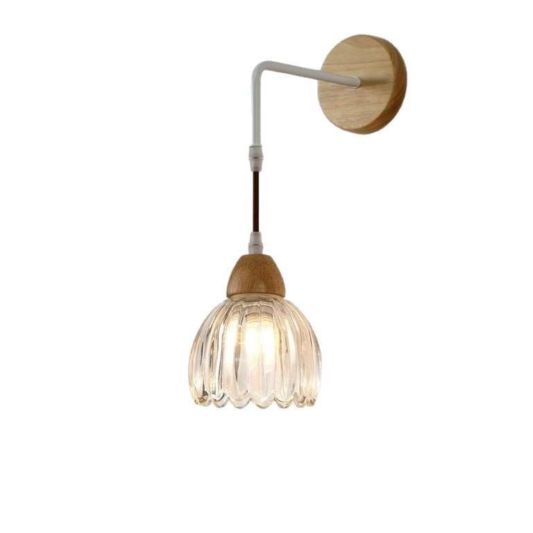 入户玄关玻璃过道灯床头氛围壁灯北欧原木餐厅吧台吊灯衣帽间灯具