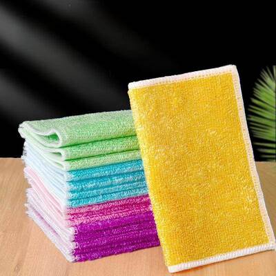 Kitchen-specific bamboo fiber dishwashing cloth that doesn't