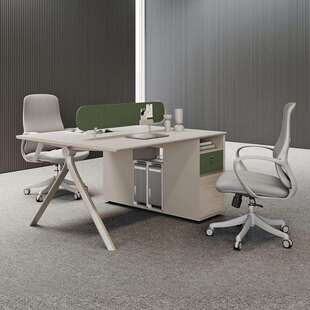 脑职双员办公桌组合员工四人位人位椅现代简约电SG058桌工位办公