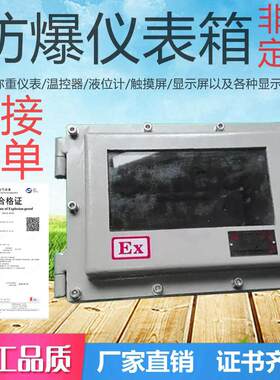 防爆仪表箱温控触控屏幕液位配电控制可视窗数显示器防爆称重箱空