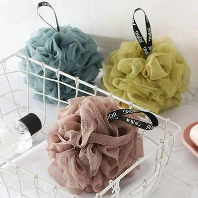 Soft Mesh Bath Sponge Balls Nylon Cleaning Brush Shower Puff