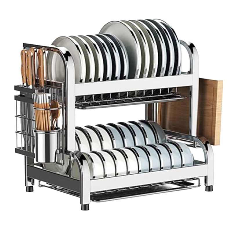304不锈钢厨房置物架多功能碗碟碗盘沥水架放碗架碗筷收纳盒碗柜