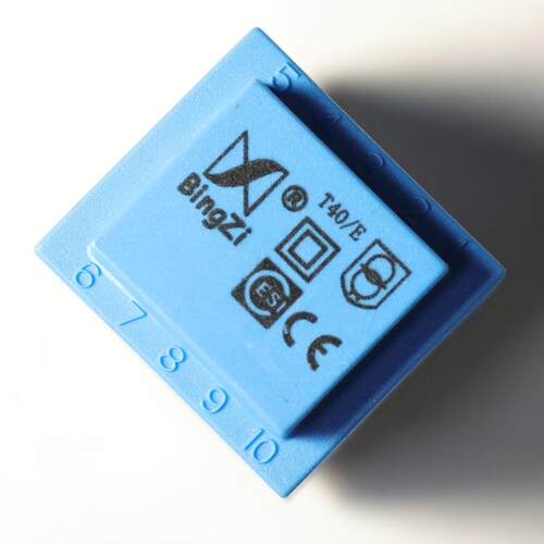 BingZi T40/B T2-F62 220V/50Hz 10.5V/2VA DIP-4 变压器 蓝色