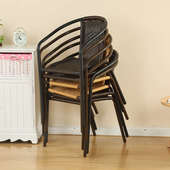 藤椅休闲椅庭院组合阳台椅室内户外腾椅休闲椅藤椅家用靠背椅子