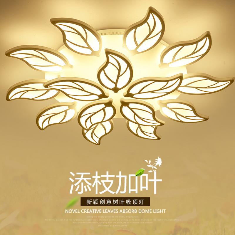 客厅灯LED吸顶灯具创意个性遥控圆形主卧室书房大气灯饰简约现代