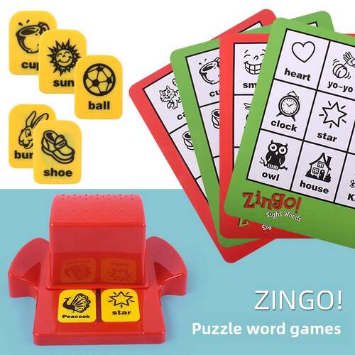 Zingo视觉词汇奖获奖早期阅读游戏玩具字母