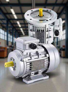 铝壳三相异步电机2800转高速380V370W-3W立式B14法兰安装便捷