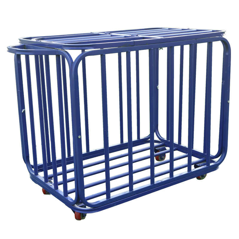 不锈钢折叠收纳球框可拆装排球足球推车折叠式带轮球车篮球车批发