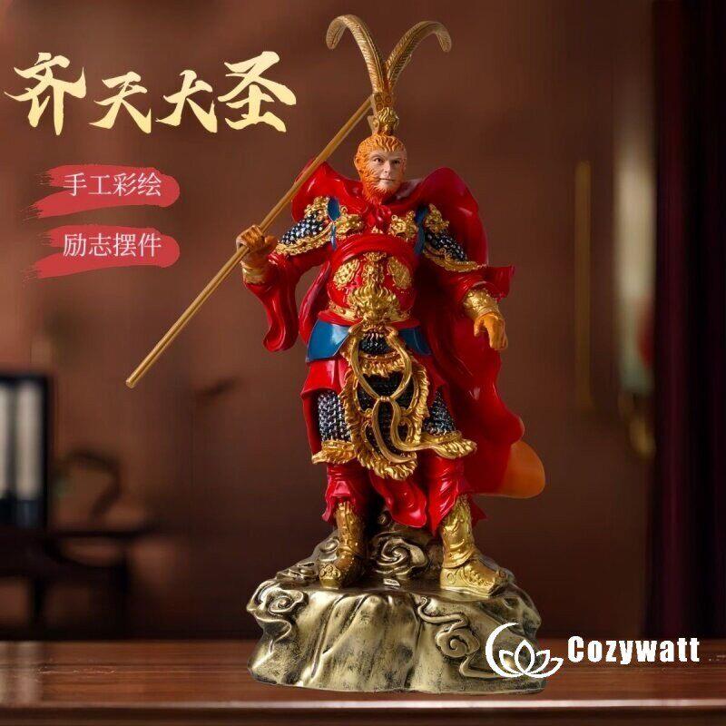 【齐天大圣】中国风彩绘齐天大圣孙悟空斗战胜佛神像创业励志摆件