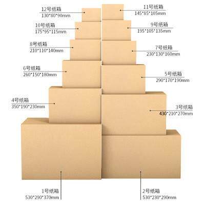 特现包货邮快递打包箱1-ZUM12号电商硬楞邮政纸箱规格齐全量瓦大