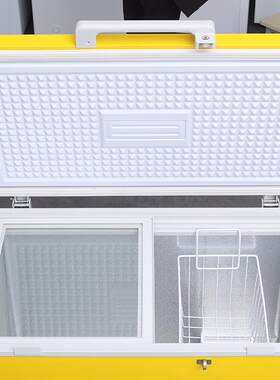 精品压缩机车载冰箱供158L太阳能直流冷柜柜式型冷冻冷藏