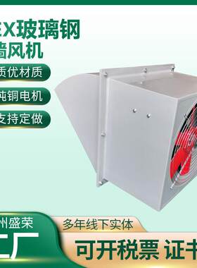 WEX玻璃钢边墙风机玻璃钢壁式边墙式排风扇低噪音通风换气送风机