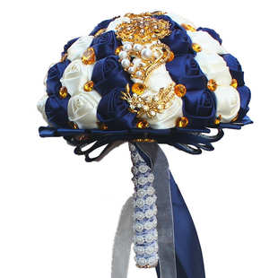 闪水钻合金 韩式 W227G 时尚 婚庆用品喜庆手捧花新娘婚礼手捧花