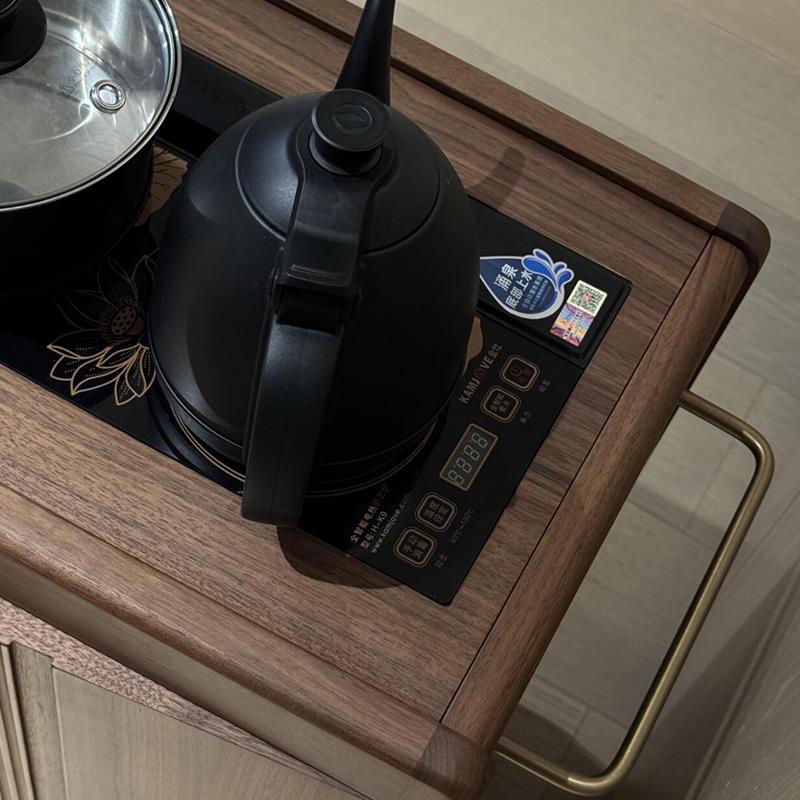 正品泡新办中式实木茶端桌2025新款高茶台公茶桌一体现代茶馆茶桌