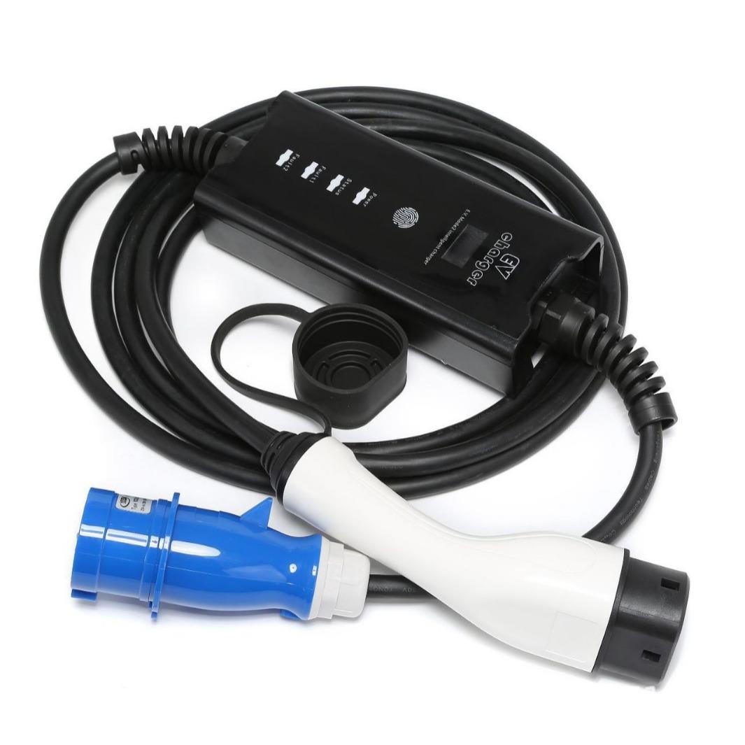 11KW 22KW家用便携充新能源汽车便携充电器充电桩 32A 交流便携式