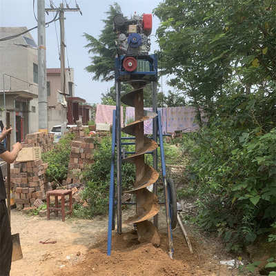 柴油大功率栽电杆打洞机 山地岩层钻灌注桩孔挖坑机 光伏桩钻坑机