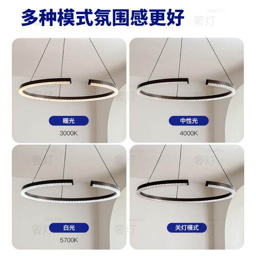 ShareDon 客厅吊灯 意式轻奢大厅主灯高级感现代简约高端大气灯具